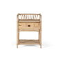 Giner y Colomer Mesita de Noche Rattan Natural 65x50x40 cm Sin Montaje